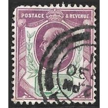 1902 King Edward VII 1½d purple/green Used C5