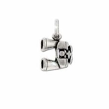 Sterling Silver Binoculars Figurine Pendant