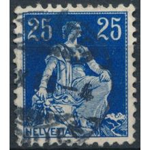 Helvetia: 25c - Switzerland 1908 - FH - MiNr 103x (J)
