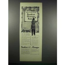 1938 Sunkist Valencia Oranges Ad - Today At Dealer's