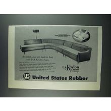 1956 U.S. Koylon Foam Cushioning Ad - Goebel Sectional