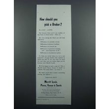 1959 Merrill Lynch Brokers Ad - How Should You Pick?