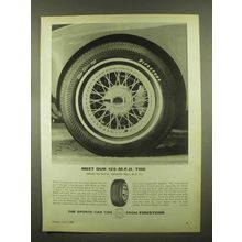 1965 Firestone Super Sports 500 Tires Ad - 125MPH