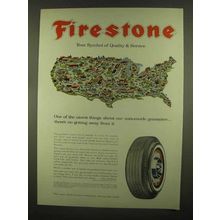 1965 Firestone Tires Ad - Nationwide Guarantee