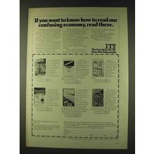 1979 ITT Key Issues Lecture Series Ad - Read Economy