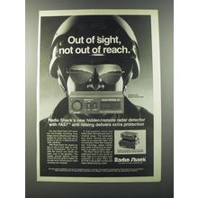 1986 Radio Shack Road Patrol XK Radar Detector Ad - Out of sight