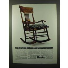 1989 Dreyfus Retirement Ad - Not Idea of Comfortable