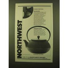 1989 Northwest Airlines Ad - Chado For Two