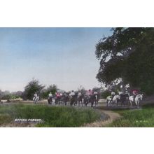 Epping Forest Horse & Hounds Equestrian Meet Old Postcard