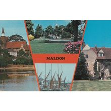 Maldon Essex Swings Park 1980s Postcard
