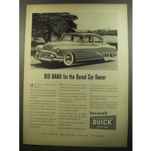 1952 Buick Special Car Ad - Big bang for the bored car owner