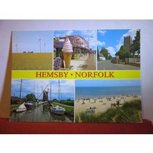 multiview, HEMSBY, NORFOLK. used postcard by J Salmon 2011 pm =
