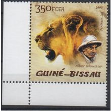 Guinée-Bissau 2005 Mi. 2818 Albert Schweitzer Lion Löwe Fauna Faune