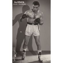 Guy Gracia French Parisian 1950s Boxer Old Publicity Photo Card