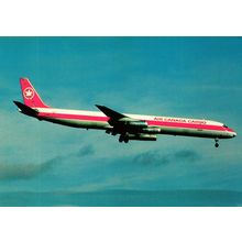 Aircraft postcard Air Canada Cargo Douglas DC-8. Unposted