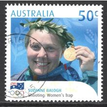 AUSTRALIA 2004: GOLD MEDALLIST ATHENS OLYMPICS - 50c SUZANNE BALOGH USED (G6)