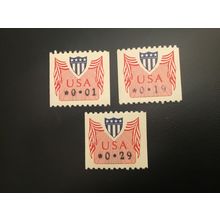 ICOLLECTZONE US CPV31 1 Cent, 19 cent and 29 Cent VF NH