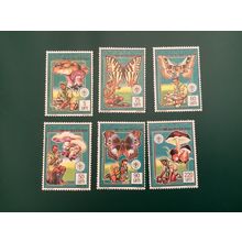 Mauritania 681-686 VF NH Mushroom butterflies
