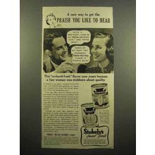 1939 Stokely's Grapefruit, Grapefruit Juice Ad - Praise