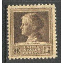 878 10c Jane Addams Fine MNH GA0371