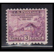 727 3c Washington's Hdqs Fine MNH O2528