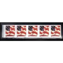 Used 3632 37c U.S. Flag Very FineStrip of 5 PA4324