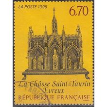 France 1995 Michel 3070 O Cote (2008) 2.20 € Evreux La châsse de Saint-Taurin
