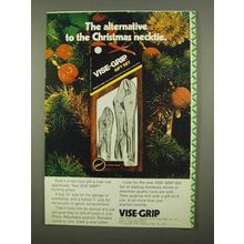 1975 Vise-Grip Locking Pliers Ad - Christmas Necktie
