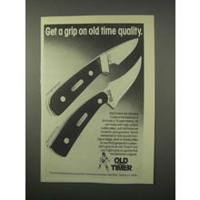 1981 Schrade Old Timer Little Finger, Sharp Knife Ad