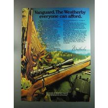 1982 Weatherby Vanguard and Mark XXII Rifles Ad