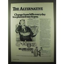 1984 Williams & Glyn's Bank Ad - Planned Way to Pay