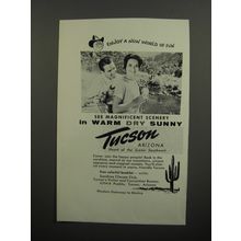 1962 Tucson Arizona Ad - Enjoy a new world of fun see magnificent scenery