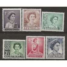 Australia 1959-63 Definitive Set SG308a-314 Fine Mounted Mint . .. .