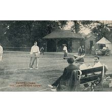 Victoria Park Lawn Tennis Court London Antique Rare Postcard