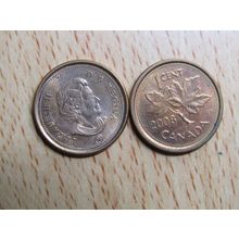 2008 Queen Elizabeth 1 Cent Canada Coin