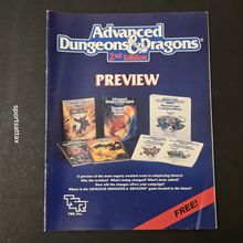 Advanced Dungeons & Dragons AD&D 2nd Edition Preview