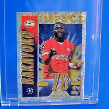 PARALLEL GOLD STICKER TOPPS UEFA 2023/2024 IMPACT BAKAYOKO PSV # 597