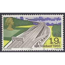 Great Britain 1968 Bridges 1s 9d M4 Viaduct Used SG 766 Sc 563 postage stamp