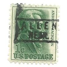 PRECANCEL -T&T ALLEN, NEB 818 ON 1c JACKSON