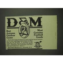 1914 Draper-Maynard D&M Football Goods Ad