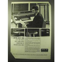 1964 Control Data 3400 Computer Ad - Large Scale