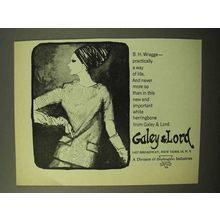 1964 Galey & Lord Fashion Ad - B.H. Wragge
