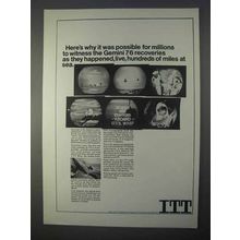 1966 ITT Satellite-Communication Earth Station Ad