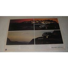 1989 Peugeot 405 GLx4 Car Ad - The new Peugeot 405 with 4-wheel drive
