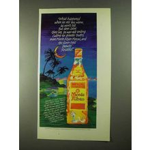 1989 Monte Alban Mezcal Ad - What Happened When