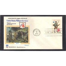 FDC Fleetwood 1568 10c Militia (Cachet-U/A) CV00398