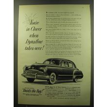 1949 Buick Super Car Ad - You're in Clover when Dynaflow takes over