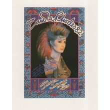 Zandra Rhodes Indian Aditi Fashion Collection 1981 Launch Postcard