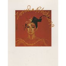 1979 Zandra Rhodes Chinese Fashion Collection Exhibition Launch Poster Postcard