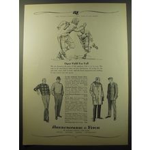 1960 Abercrombie & Fitch Fashion Ad - Open Field for Fall